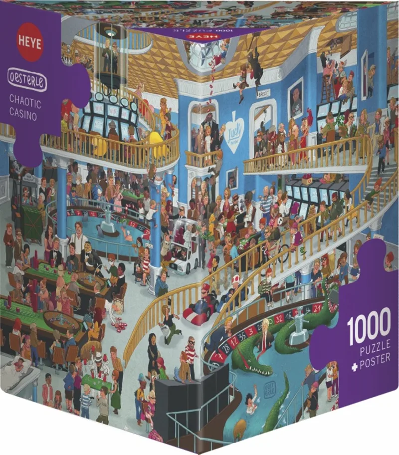 Puzzel Puz.Chaotic Casino 1000 3-hk.. van Heye, editie Meerkleurig – doos