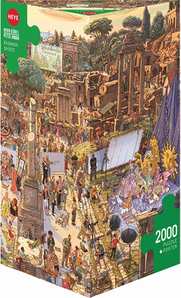 Puzzel Puz.Fashion Shoot 2000 3hk.. fra Heye, Flerfarvet-udgave – æske