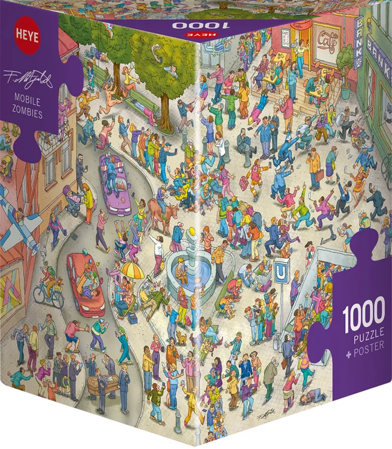 Puzzel Puzz Mobile Zombies 1000 3hkg.. van Heye, editie Meerkleurig – doos
