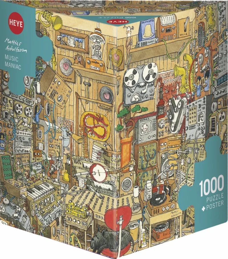 Puzzel Puzz.Music Maniac1000 3hk. van Heye, editie Meerkleurig – doos