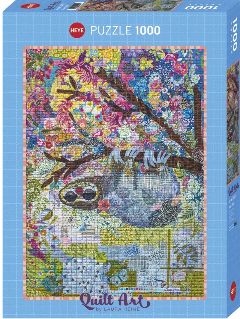 Puzzel Sewn Sloth 1000. van Heye, editie Meerkleurig – doos