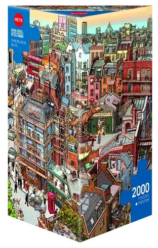 puzzel Sherlock legpuzzel 2000 stukjes kunst volwassenen. from Heye, Multicolour edition – box 2 of 2
