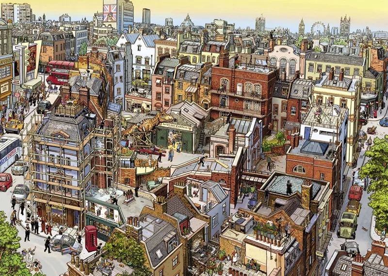 puzzel Sherlock legpuzzel 2000 stukjes kunst volwassenen. van Heye, editie Meerkleurig – doos