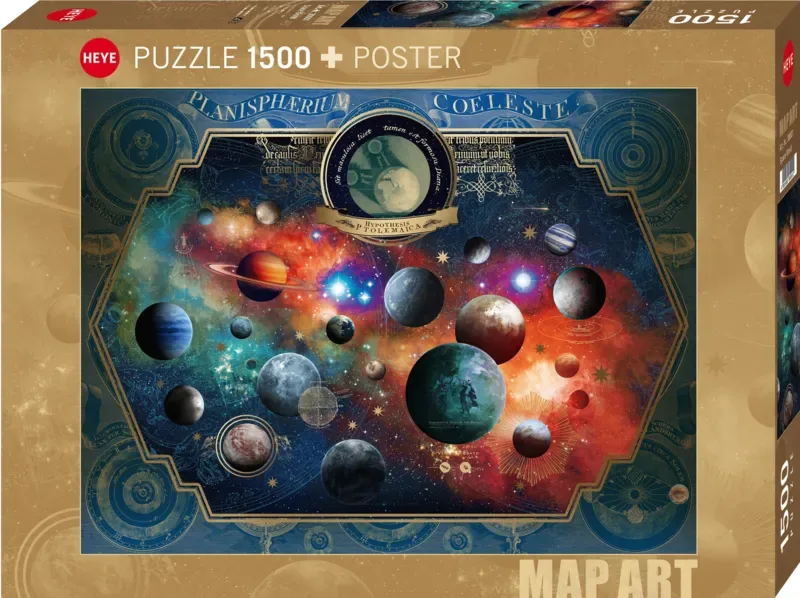 puzzel Space World - legpuzzel 1500 stukjes fantasie. von Heye, Ausgabe Mehrfarbig – Schachtel 2 von 2
