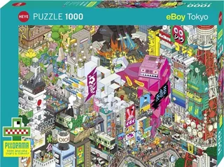 puzzel Tokyo Quest 1000 stukjes - legpuzzel stad Japan. from Heye, Multicolour edition – box 2 of 2