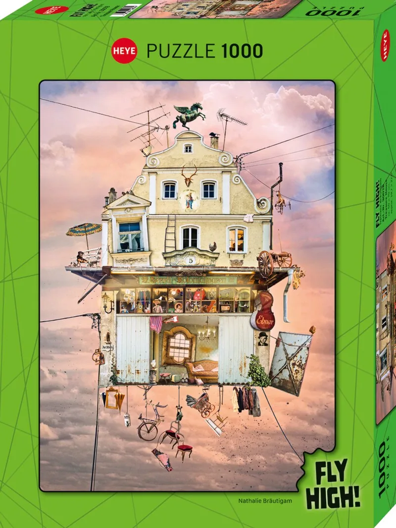 puzzel Treasure House 1000 stukjes Fly High kunst puzzel. van Heye, editie Meerkleurig – doos