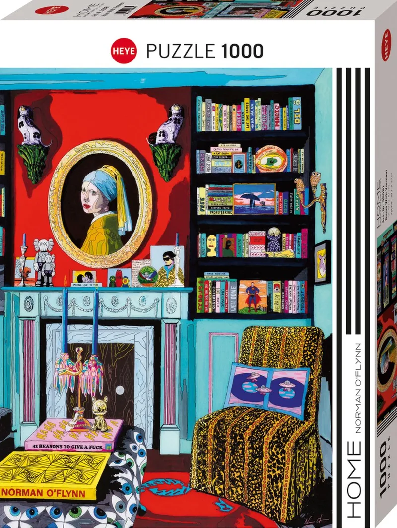 puzzel Vermeer 1000 stukjes - legpuzzel kunst puzzel. van Heye, editie Meerkleurig – doos