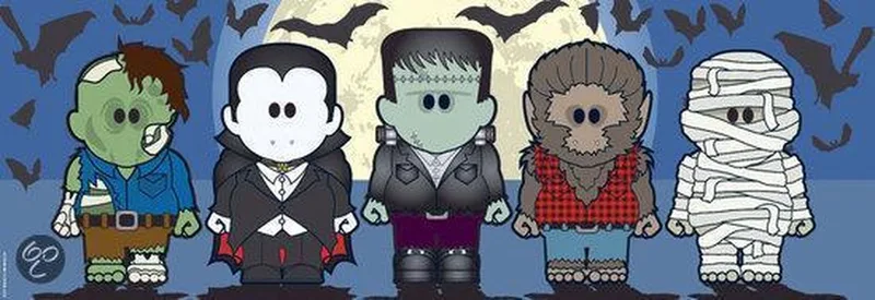 Puzzel Weenicons Puzzle Collection - Halloweenies from Heye, Multicolour edition – box