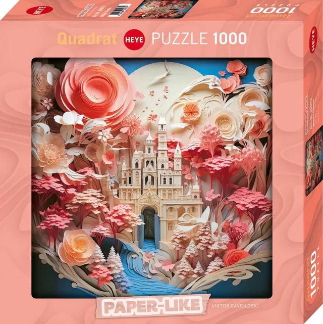 puzzel White Castle 1000 stukjes vierkant puzzelspel.