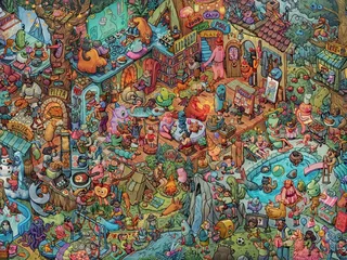 Puzzle Boite Triangulaire - Fun with Friends - 1500 pièces from Heye – box 1 of 2