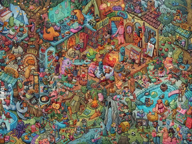 Puzzle Boite Triangulaire - Fun with Friends - 1500 pièces from Heye – box 1 of 2