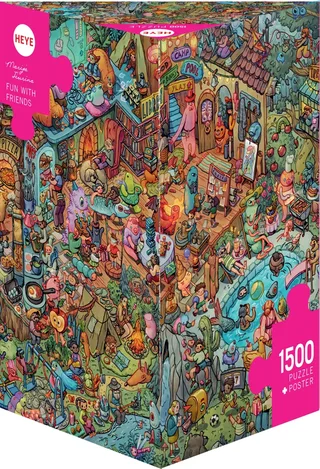 Puzzle Boite Triangulaire - Fun with Friends - 1500 pièces from Heye – box 2 of 2