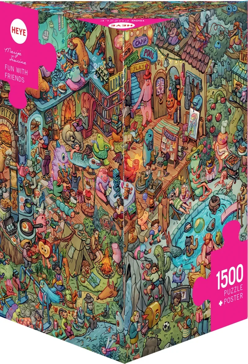 Puzzle Boite Triangulaire - Fun with Friends - 1500 pièces from Heye – box 2 of 2