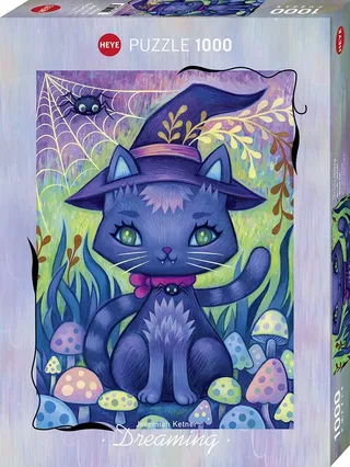 Puzzle Chat Sorcière - 1000 pièces van Heye – doos 2 van 2