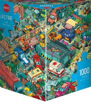 Puzzle Cimetière de Voitures - 1000 pièces van Heye – doos 2 van 2
