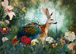 Puzzle Jackalope - 1000 pièces from Heye – box 1 of 2