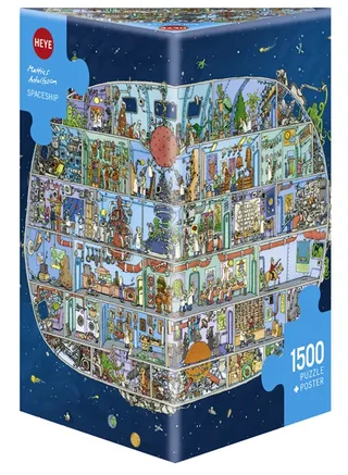 Puzzle Mattias Adolfsson - Spaceship - 1500 pièces van Heye – doos 2 van 2