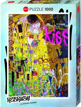 Rebrush! The Kiss – Legpuzzel – 1000 stukjes – Kunst de Heye, édition Multicolore – boîte 1 sur 2