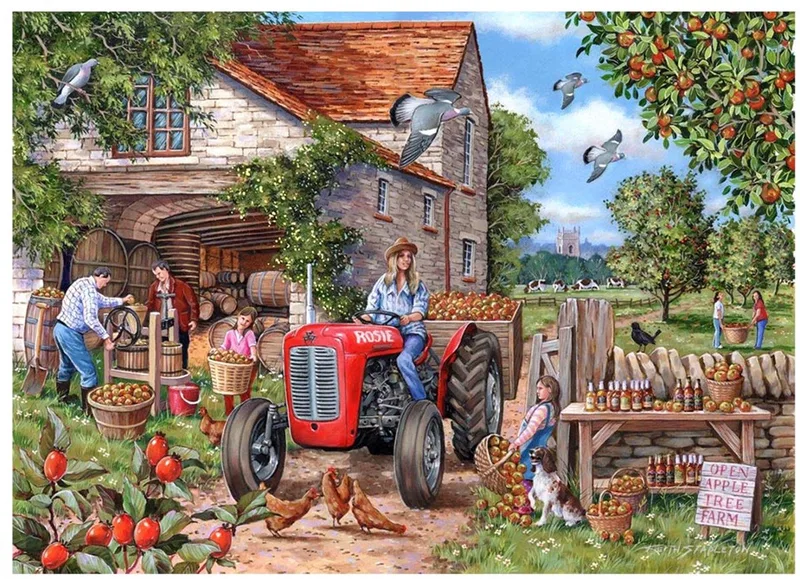 Cider en Rosie Puzzel 500 XL Stukjes fra House of Puzzles, Flerfarvet-udgave – æske