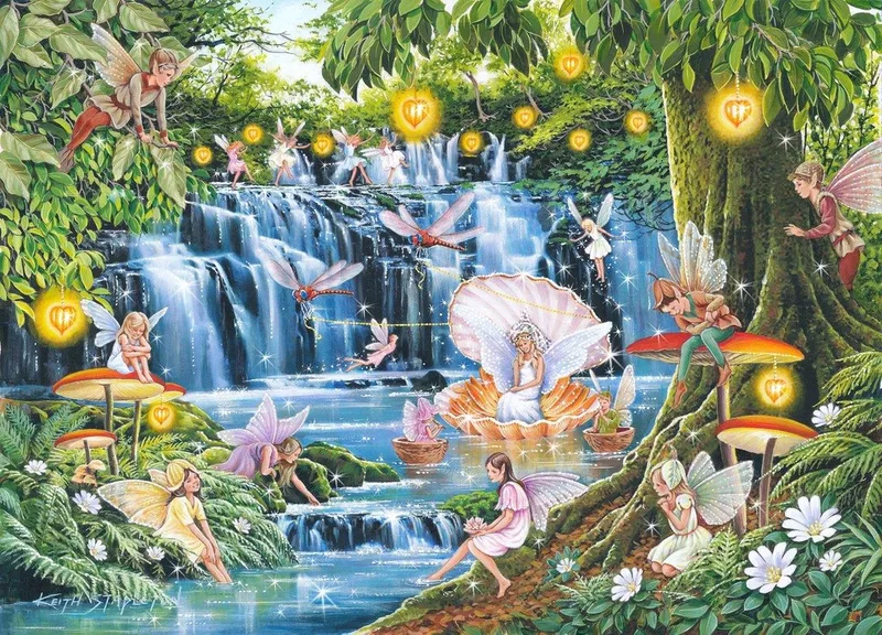 Faerie Lights - BIG 500 Piece Jigsaw Puzzle. from House of Puzzles, Multicolour edition – box