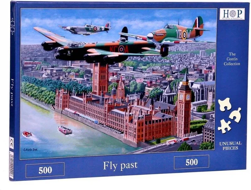 Fly Past Puzzel 500 stukjes de House of Puzzles, édition Multicolore – boîte