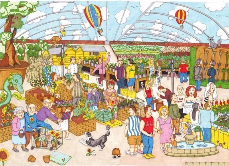 Garden Follies 1000 stukjes van House of Puzzles – doos
