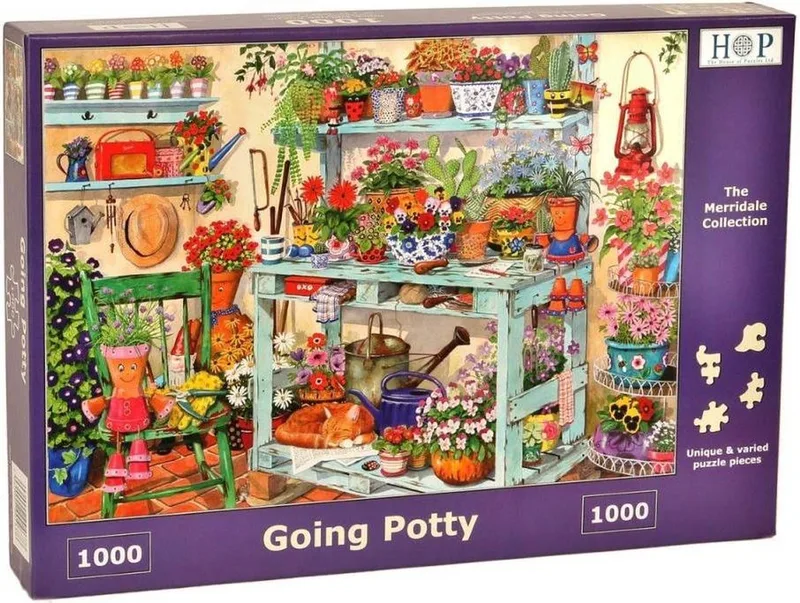 Going Potty - Legpuzzel met 1000 stukjes van House of Puzzles, editie Meerkleurig – doos