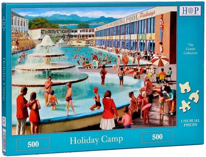 Holiday Camp - 500 Piece Jigsaw Puzzle. från House of Puzzles, utgåva Flerfärgad – kartong