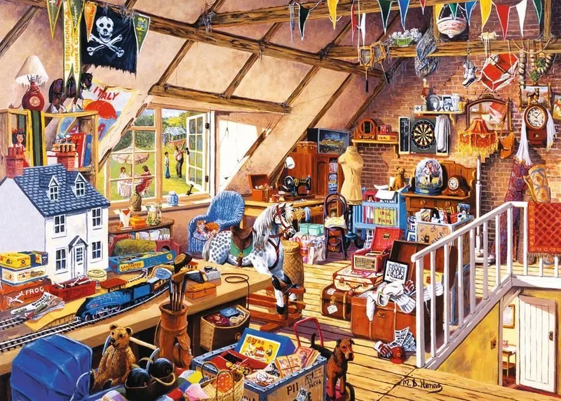 House of Puzzels Grandma's Attick von House of Puzzles, Ausgabe Mehrfarbig – Schachtel
