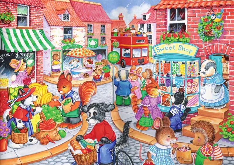 In the Town (80) van House of Puzzles, editie Meerkleurig – doos