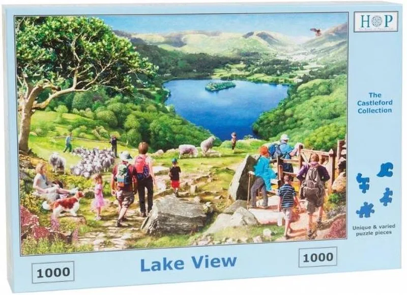 Lake View Puzzel 1000 Stukjes from House of Puzzles, Multicolour edition – box