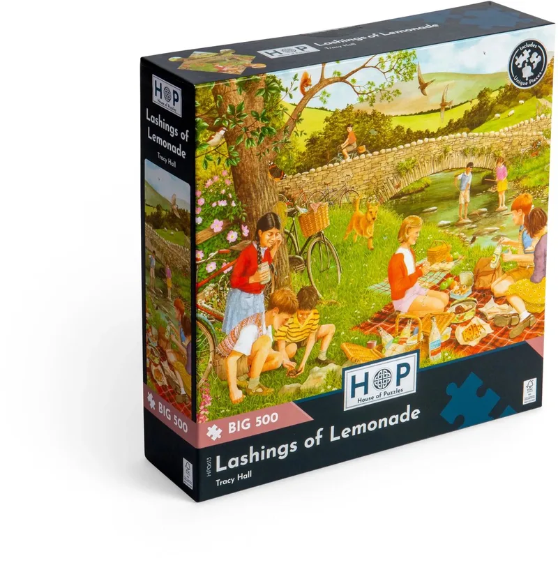 Lashings of Lemonade Puzzel 500 XL stukjes fra House of Puzzles, Flerfarvet-udgave – æske