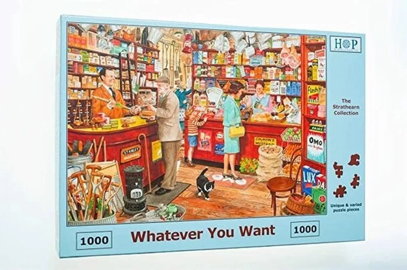 legpuzzel 1000 stukjes nostalgie en landschap. van House of Puzzles, editie Meerkleurig – doos