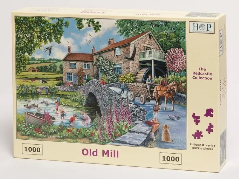 Legpuzzel - 1000 stukjes - Old Mill - House of Puzzels fra House of Puzzles, Flerfarvet-udgave – æske