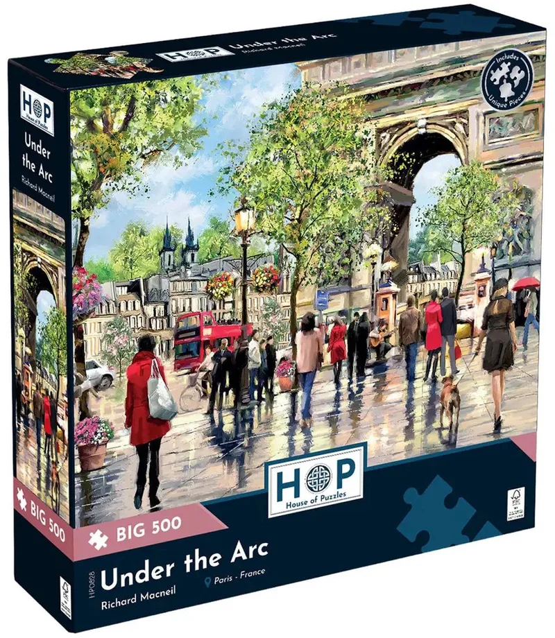 legpuzzel 500 XL stukjes Parijs thema volwassenen. from House of Puzzles, Multicolour edition – box