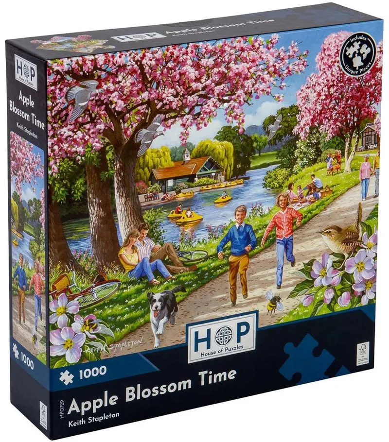 legpuzzel Apple Blossom Time 1000 stukjes volwassenen. from House of Puzzles, Multicolour edition – box