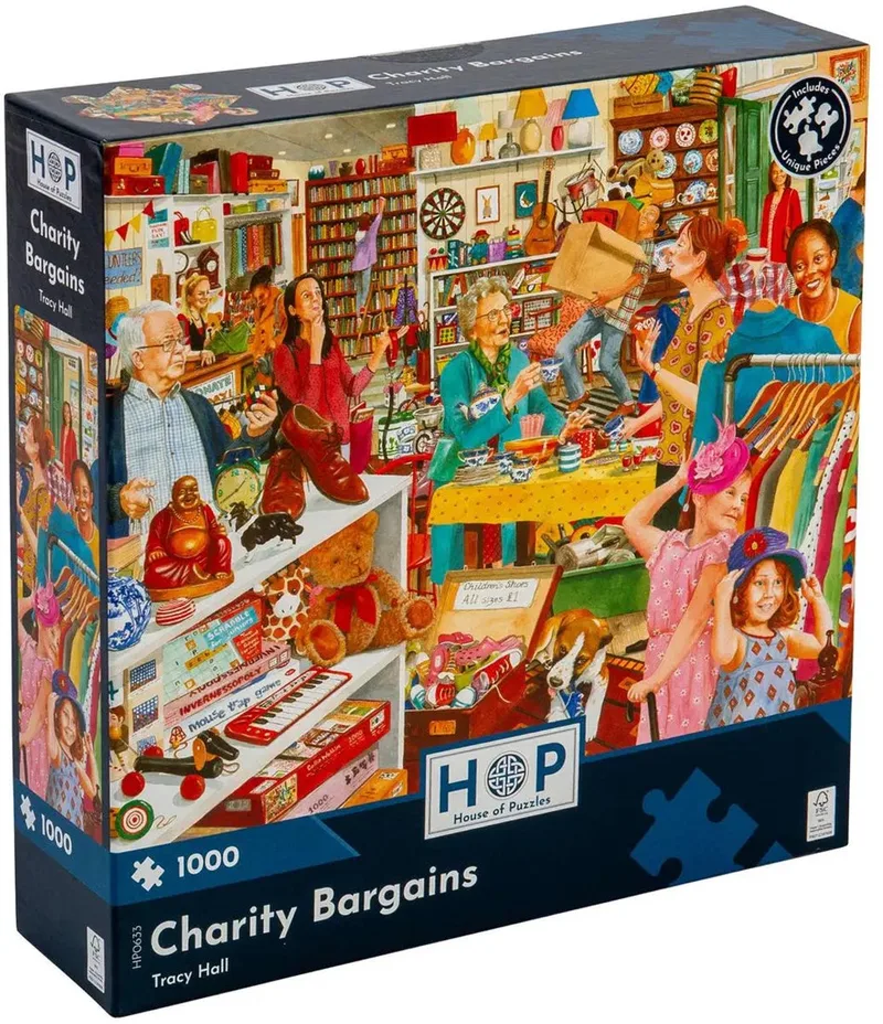 legpuzzel Charity Bargains 1000 stukjes karton. de House of Puzzles, édition Multicolore – boîte