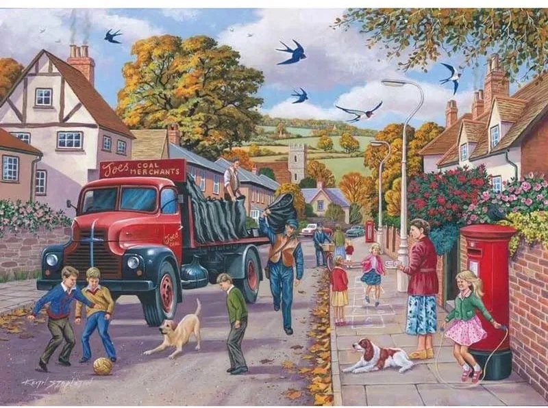 legpuzzel Coalman Delivery 1000 stukjes nostalgie. from House of Puzzles, Multicolour edition – box