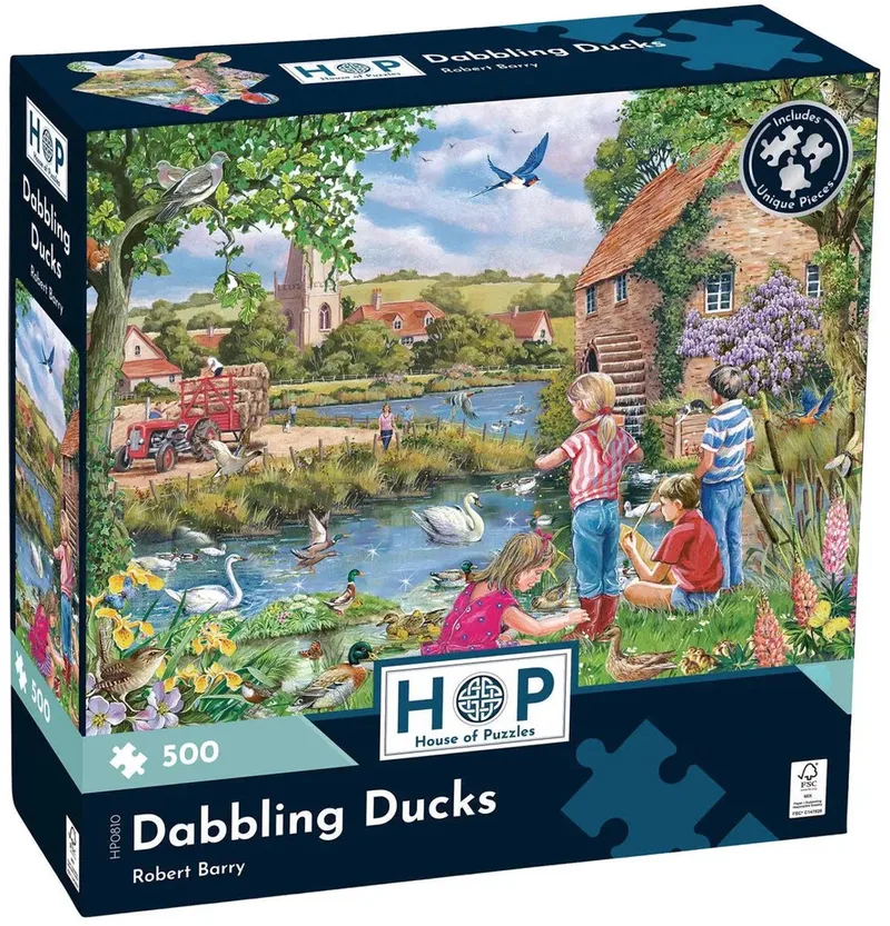 legpuzzel dieren 500 stukjes natuur eenden. from House of Puzzles, Multicolour edition – box