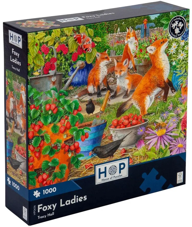 legpuzzel Foxy Ladies 1000 stukjes puzzel volwassenen. von House of Puzzles, Ausgabe Mehrfarbig – Schachtel