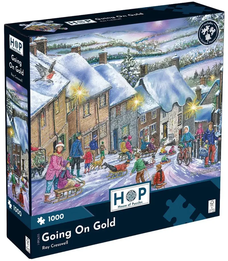 legpuzzel Going on Gold 1000 stukjes karton. von House of Puzzles, Ausgabe Mehrfarbig – Schachtel