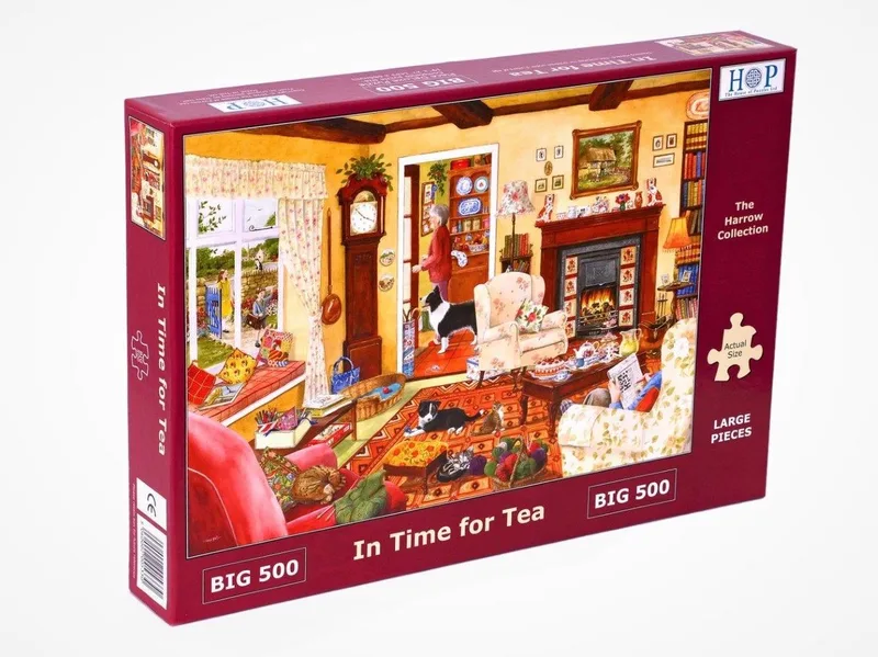 legpuzzel In Time for Tea 500 XL stukjes puzzel. de House of Puzzles, édition Multicolore – boîte
