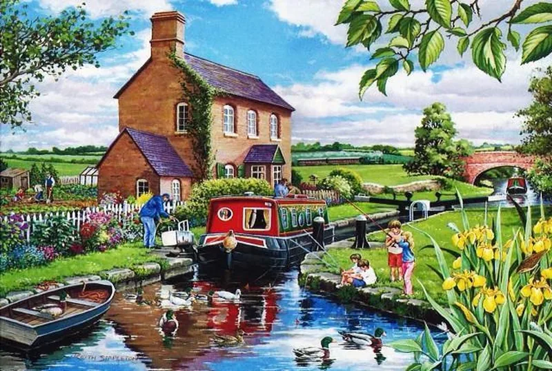 legpuzzel Keepers Cottage 500 stukjes puzzel. from House of Puzzles, Multicolour edition – box