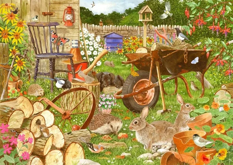 legpuzzel Like Rag Tag and Bobtail 1000 stukjes dieren. von House of Puzzles, Ausgabe Mehrfarbig – Schachtel