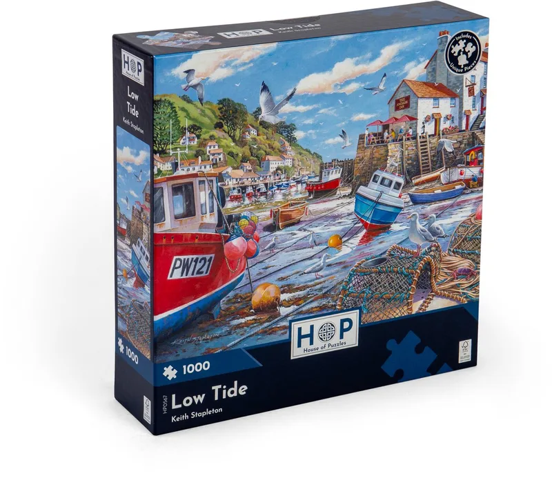 legpuzzel Low Tide 1000 stukjes - puzzel volwassenen. von House of Puzzles, Ausgabe Mehrfarbig – Schachtel