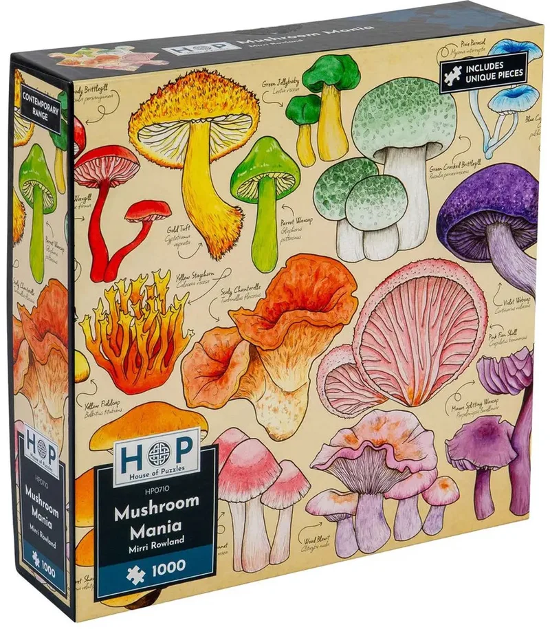 legpuzzel Mushroom Mania - 1000 stukjes volwassenen. van House of Puzzles, editie Meerkleurig – doos