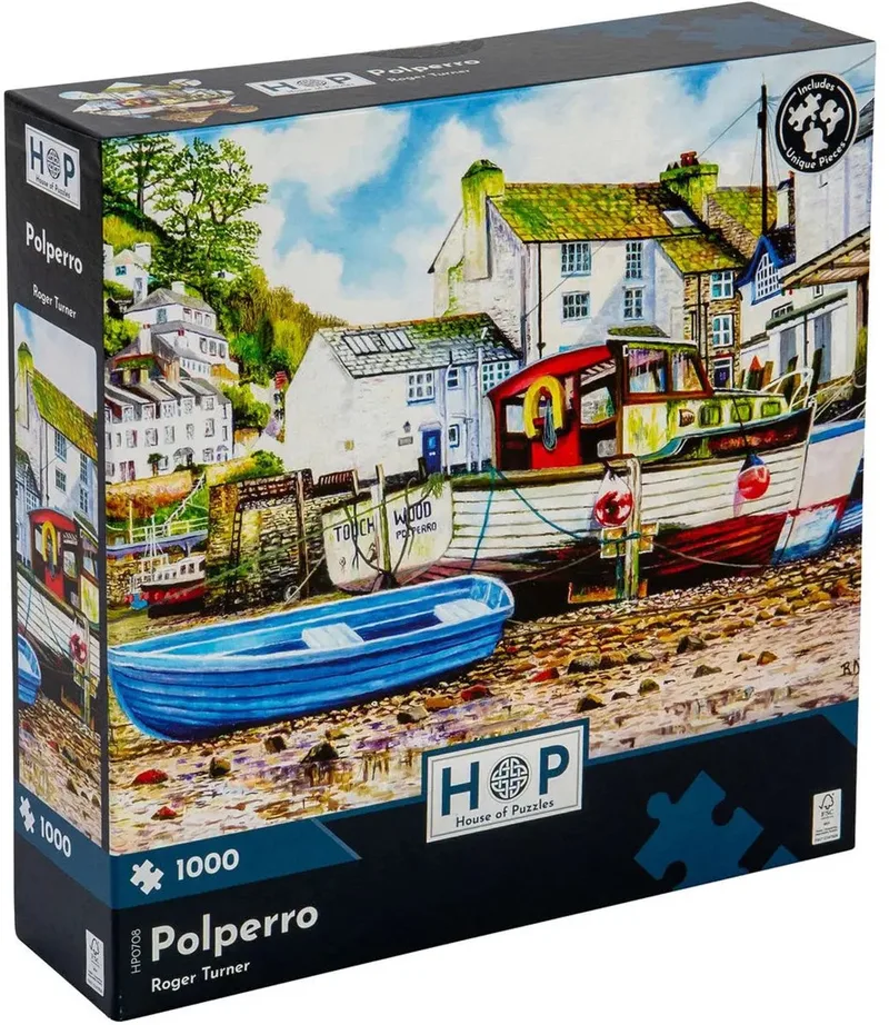 legpuzzel Polperro - 1000 stukjes volwassenen. von House of Puzzles, Ausgabe Mehrfarbig – Schachtel
