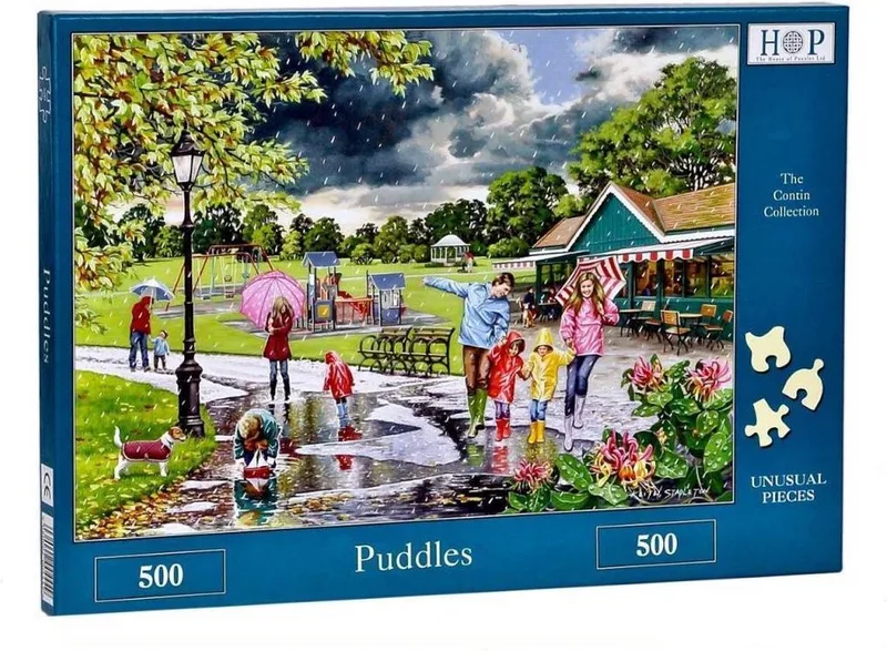 legpuzzel Puddles 500 stukjes voor volwassenen. van House of Puzzles, editie Meerkleurig – doos