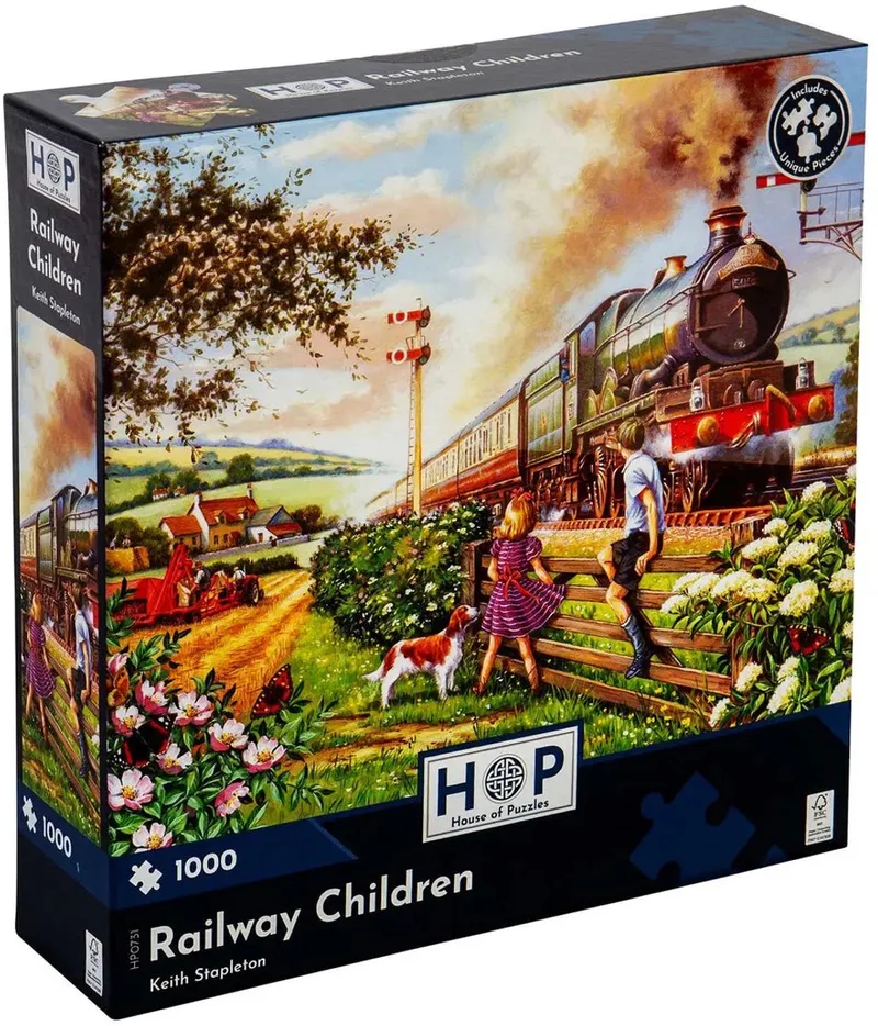 legpuzzel Railway Children 1000 stukjes puzzelspel. von House of Puzzles, Ausgabe Mehrfarbig – Schachtel