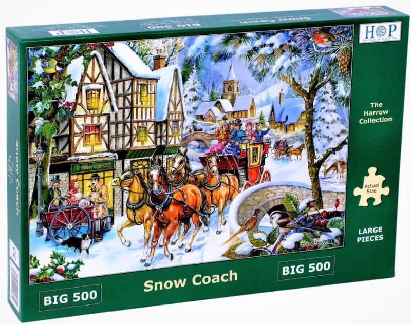 legpuzzel Snow Coach 500 XL stukjes karton. från House of Puzzles, utgåva Flerfärgad – kartong